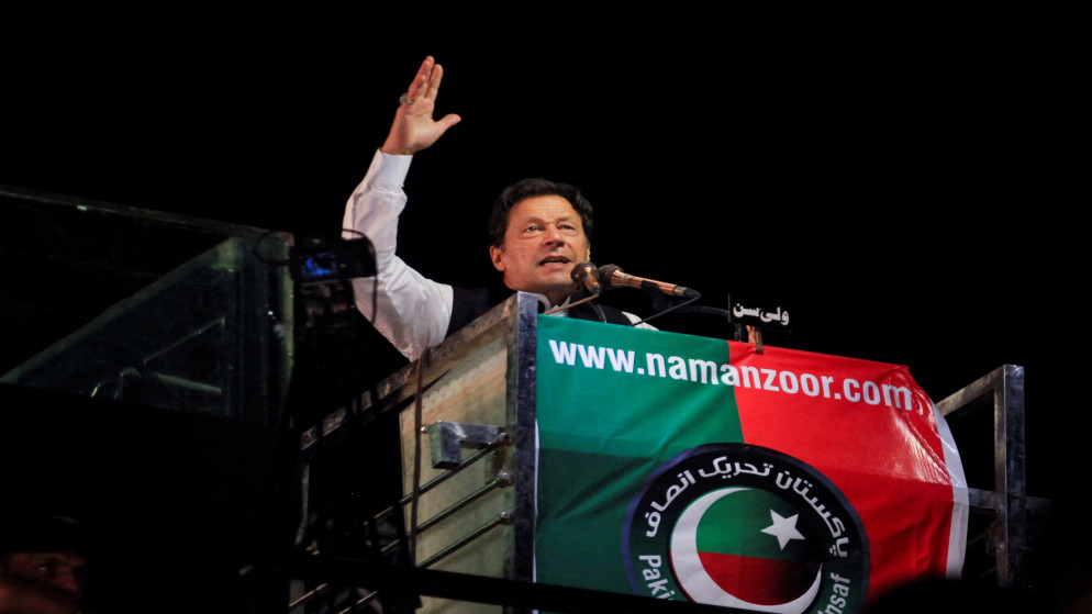 رئيس الوزراء الباكستاني السابق عمران خان. (أ ف ب)