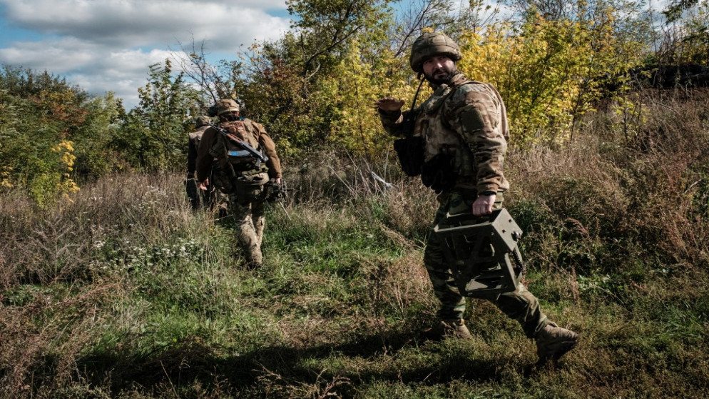 جنود أوكرانيون. 12 تشرين الأول/أكتوبر 2022. (أ ف ب)