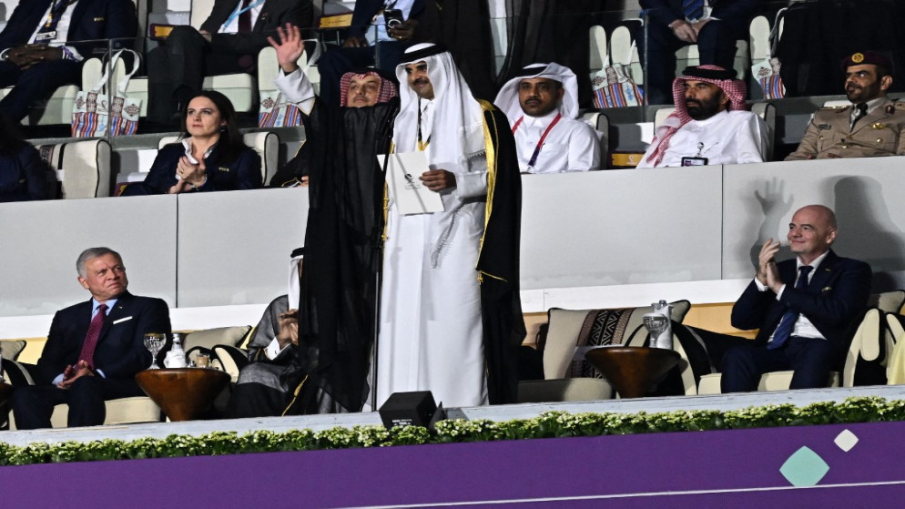 أمير قطر الشيخ تميم بن حمد آل ثاني. (أ ف ب)