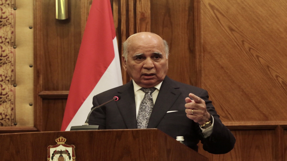 نائب رئيس الوزراء وزير خارجية العراق فؤاد حسين. (صلاح ملكاوي/ المملكة)