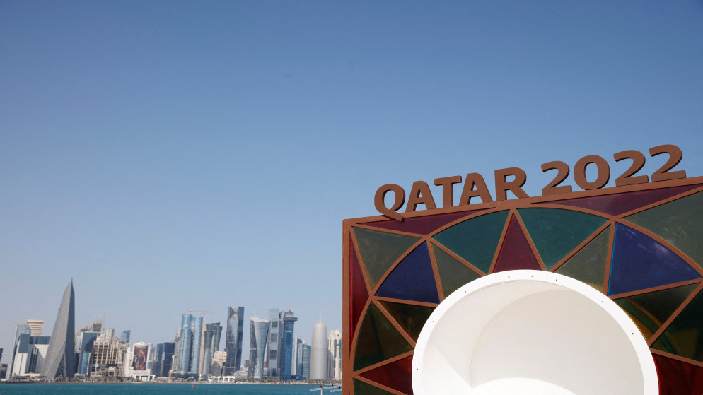 شعار مونديال قطر 2022. (رويترز)