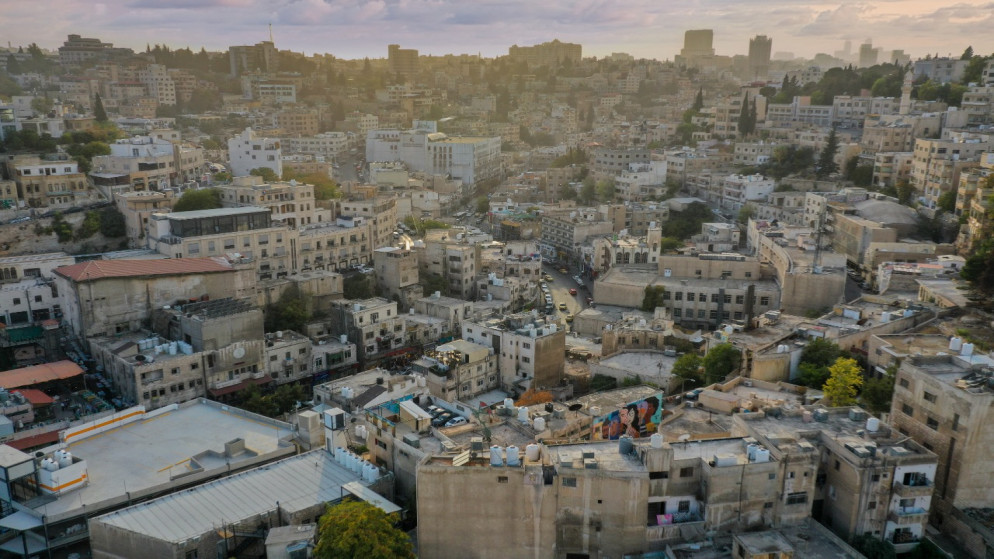 منظر عام لمبانٍ في مدينة عمّان. (محمد حواري/مفوضية الأمم المتحدة لشؤون اللاجئين)