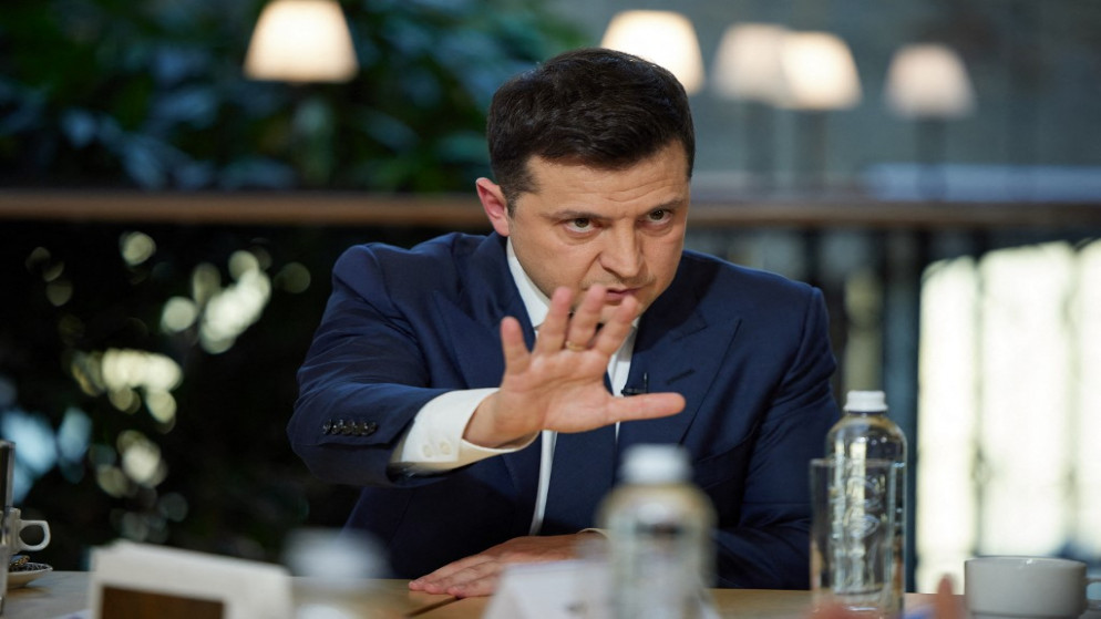 الرئيس الأوكراني فولوديمير زيلينسكي. (أ ف ب)