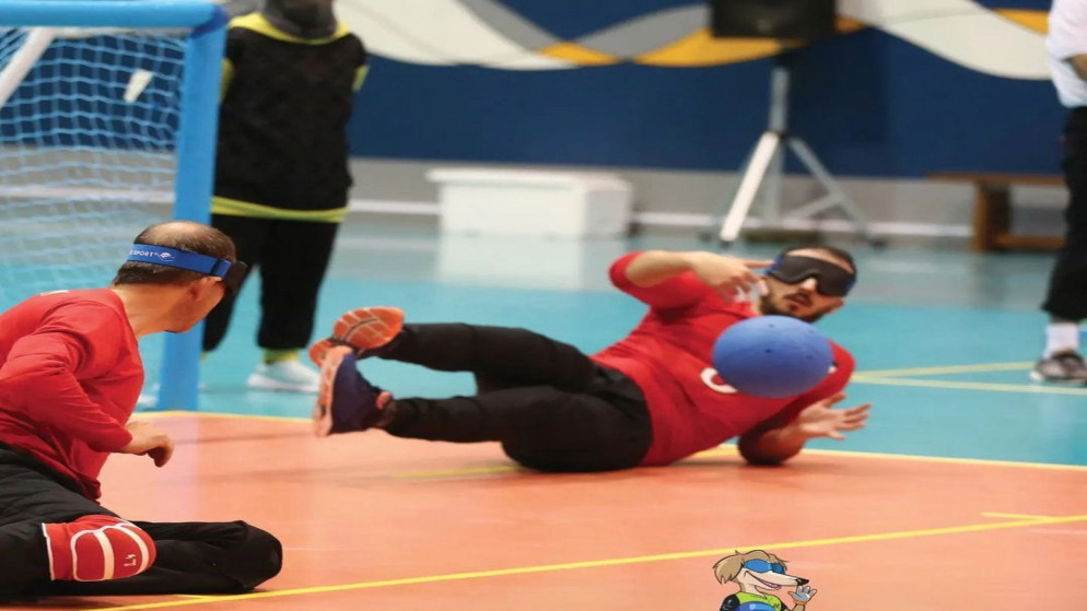 منتخب كرة الهدف للمكفوفين.