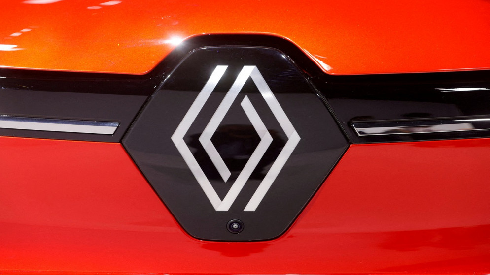 شعار مجموعة "رينو" الفرنسية لصناعة السيارات. (رويترز)