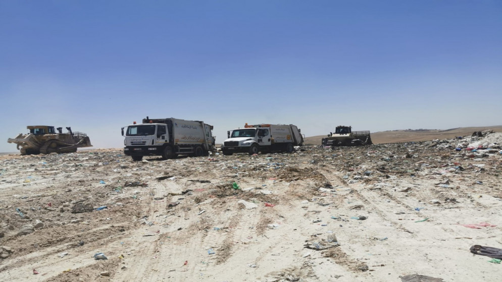 صورة توضيحية لمشروع تطوير وإعادة تأهيل مكب "الأكيدر" في محافظة إربد. (وزارة الإدارة المحلية)