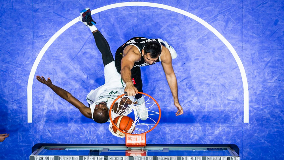 جانب من مباراة المنتخب الوطني لكرة السلة أمام نظيره السعودي في بطولة كأس آسيا. 16 تموز/ يوليو 2022. (اللجنة الأولمبية الأردنية)