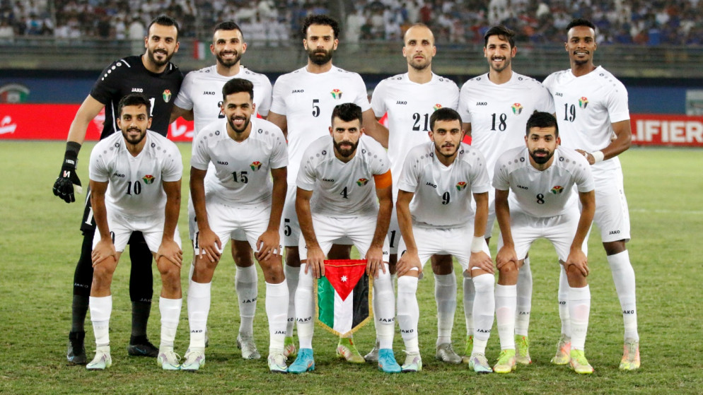 لاعبون في المنتخب الوطني لكرة القدم. (اتحاد كرة القدم)