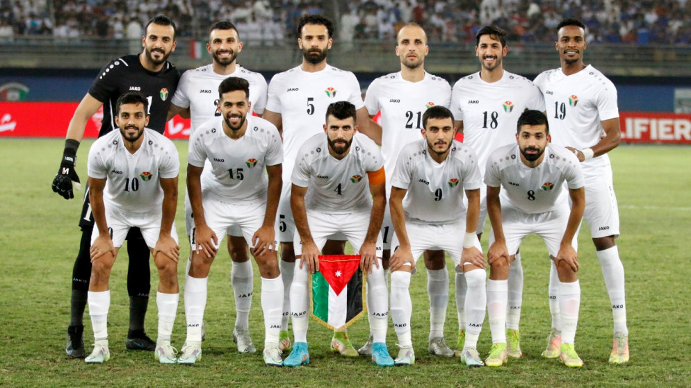 لاعبون في المنتخب الوطني لكرة القدم. (اتحاد كرة القدم)