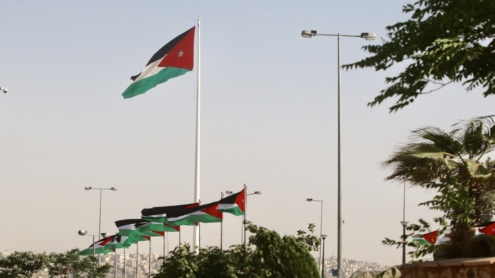 علم الأردن في عمّان. (صلاح ملكاوي / المملكة)