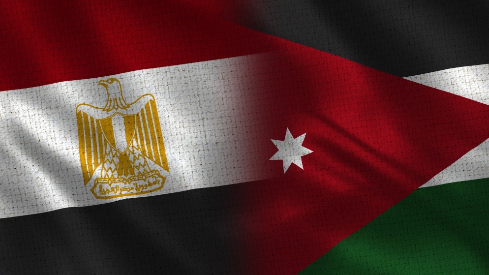 علما الأردن ومصر. (shutterstock)
