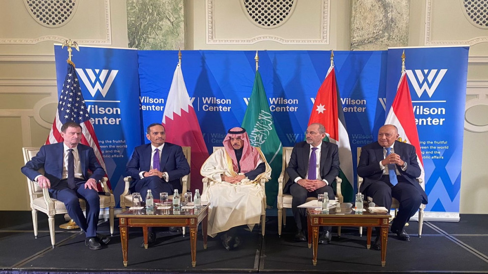 أعضاء اللجنة الوزارية المكلفة من القمة العربية الإسلامية المشتركة غير العادية. (المملكة)