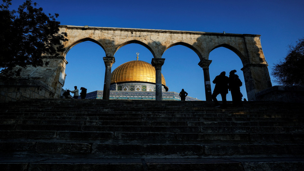 صورة تظهر قبة الصخرة في المسجد الأقصى في مدينة القدس المحتلة. (رويترز)