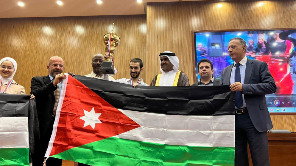 جانب من تتويج الخطيب. (اللجنة الأولمبية)