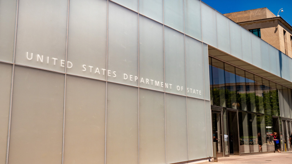 مدخل لوزارة الخارجية الأميركية في واشنطن. (istockphoto)