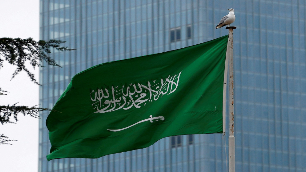 علم السعودية. (رويترز)