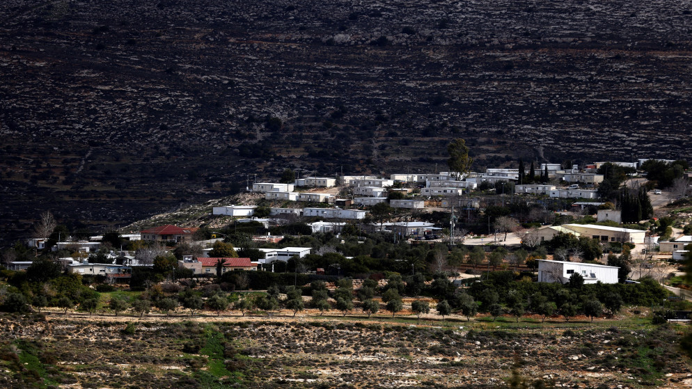 منازل في مستوطنة جفعات هارئيل في الضفة الغربية المحتلة، 21 شباط 2023. (رويترز)