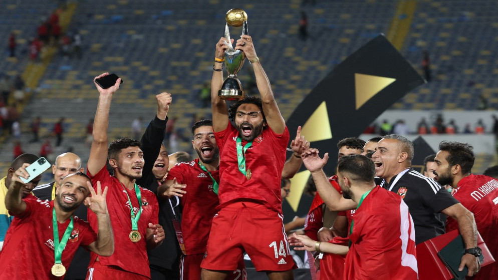 تتويج الأهلي المصري بلقب دوري أبطال إفريقيا لكرة القدم. (أ ف ب)