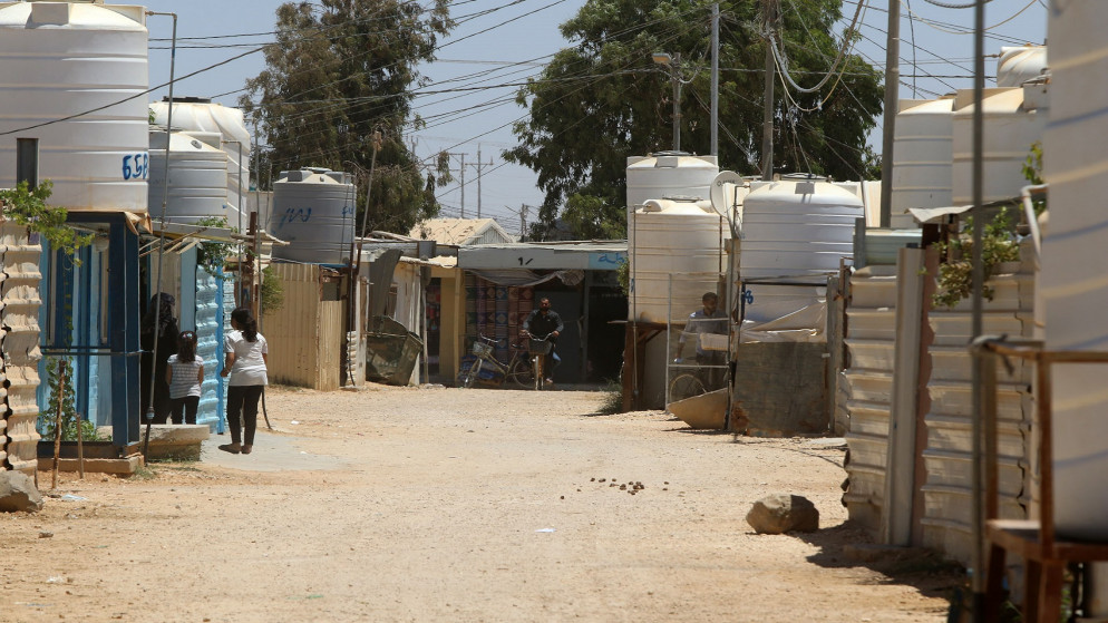 شارع في مخيم الزعتري للاجئين السوريين. (صلاح ملكاوي/ المملكة)