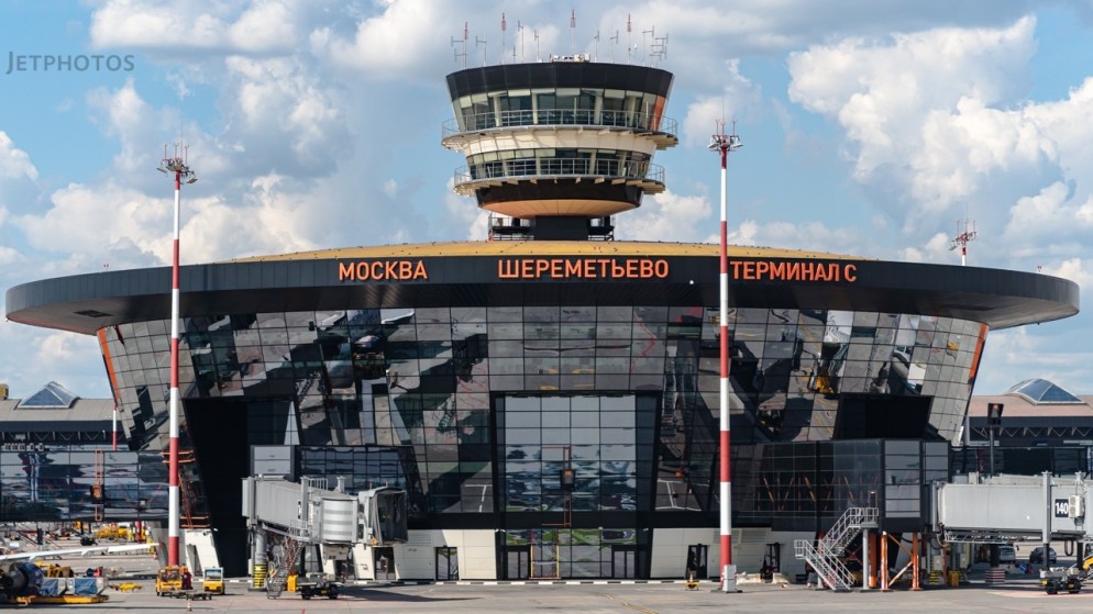 مطار موسكو شيريميتييفو الدولي. (flightradar24)