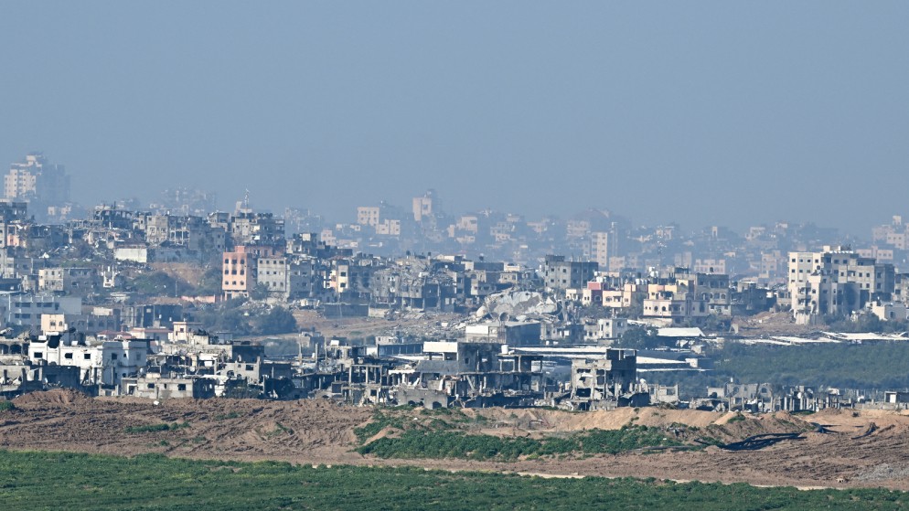 مبان متضررة في قطاع غزة، 3 شباط 2024. (رويترز)