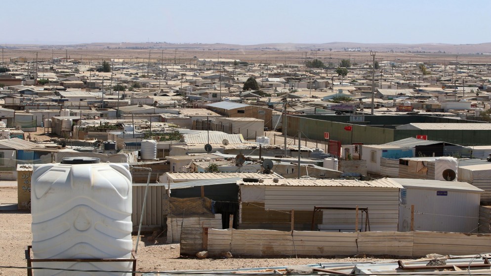 صورة علوية لمخيم الزعتري للاجئين السوريين. (صلاح ملكاوي / المملكة)