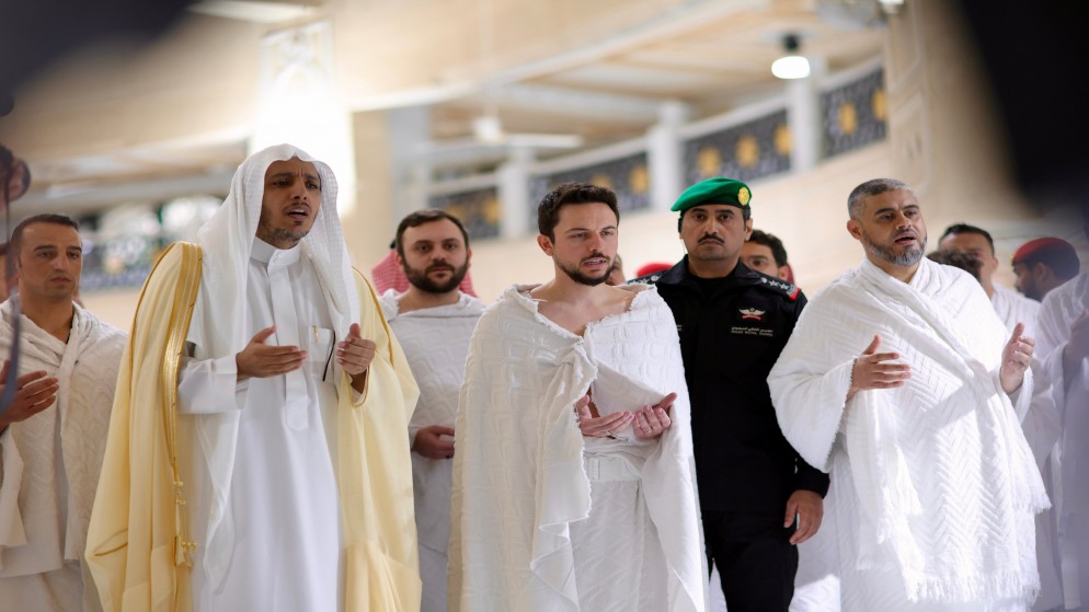 وصل سمو الأمير الحسين بن عبدالله الثاني، ولي العهد إلى مدينة جدة في السعودية لأداء مناسك العمرة. (الديوان الملكي الهاشمي)
