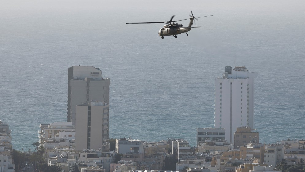 صورة جوية فوق تل أبيب، 6 آذار 2024. (رويترز)