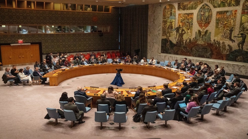 مجلس الأمن التابع للأمم المتحدة في نيويورك، الولايات المتحدة، 11 آذار 2024. (رويترز)