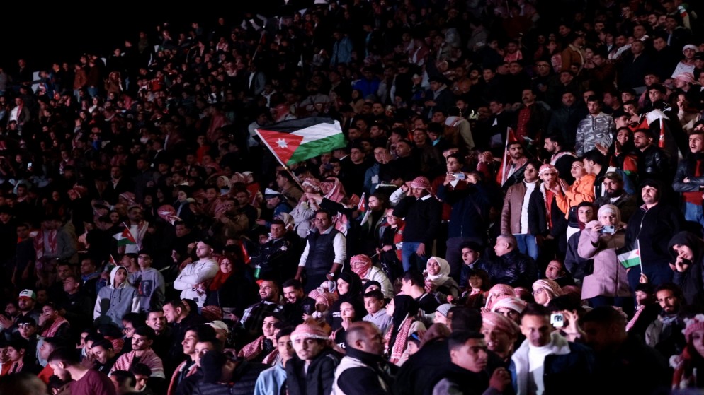 صورة سابقة لحضور الجماهير في ملعب عمّان الدولي. (صلاح ملكاوي/ المملكة)
