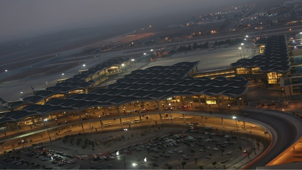 منظر عام لمطار الملكة علياء الدولي. (مطار الملكة علياء الدولي)
