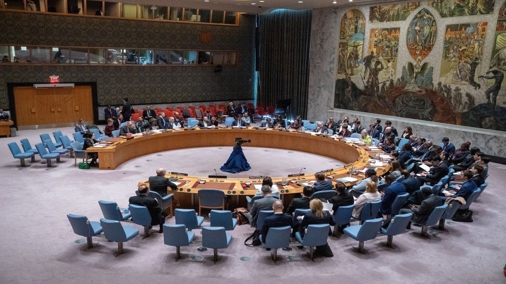 قاعة مجلس الأمن الدولي في مبنى الأمم المتحدة في نيويورك. (رويترز)