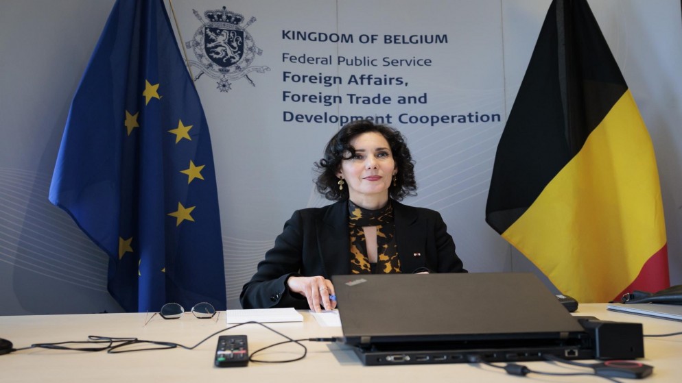 وزيرة خارجية بلجيكا حجة لحبيب. (وزارة الخارجية البلجيكية)