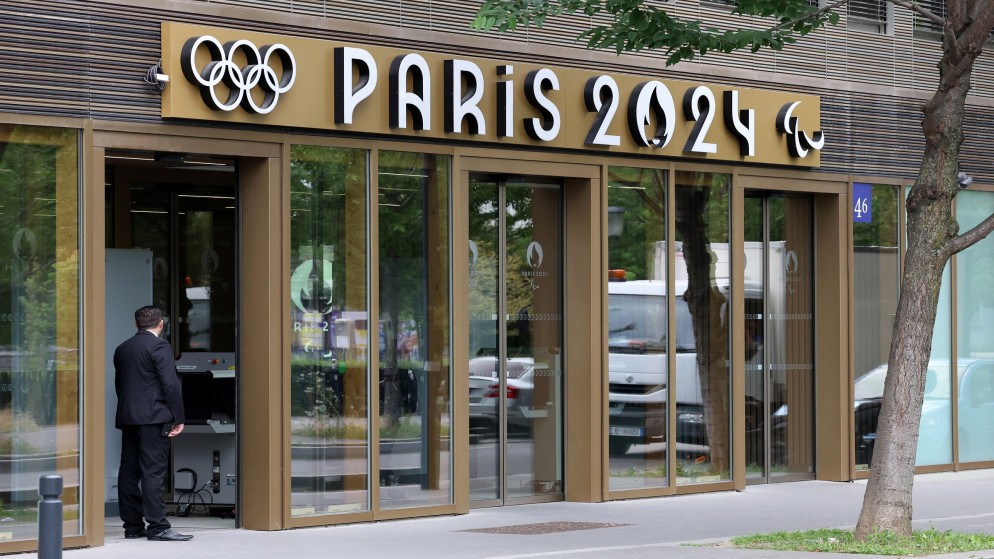 مقر اللجنة المنظمة لأولمبياد باريس 2024 في ضاحية سان دوني بالقرب من باريس في فرنسا، 20 حزيران 2023. (رويترز)