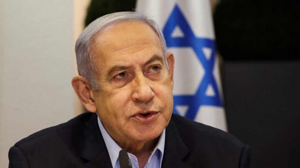 رئيس الوزراء الإسرائيلي بنيامين نتنياهو، 7 كانون الثاني 2024. (رويترز)