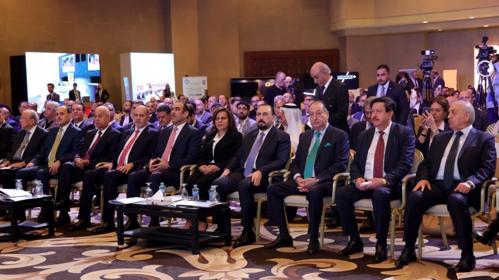 افتتاح المنتدى الاقتصادي للشراكات المالية والصناعية والتجارية في مركز الملك الحسين بن طلال للمؤتمرات في البحر الميت. (بترا)