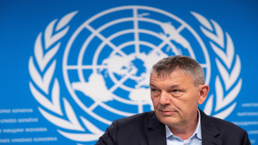 المفوض العام لوكالة الأمم المتحدة لغوث وتشغيل اللاجئين الفلسطينيين (أونروا) فيليب لازاريني. (رويترز)