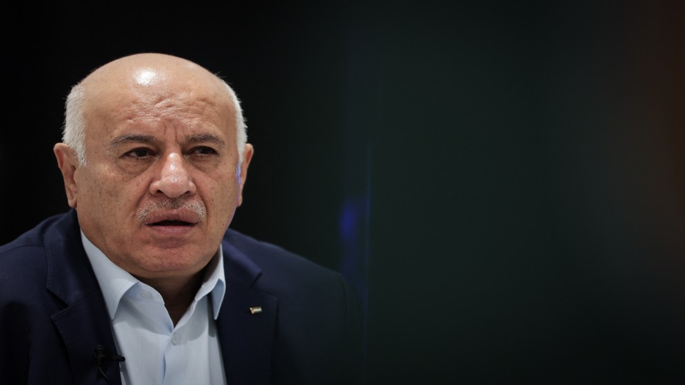 رئيس اللجنة الأولمبية الفلسطينية جبريل الرجوب. (أ ف ب)