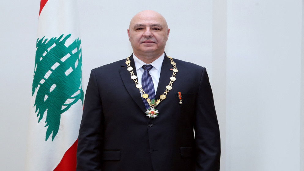 الرئيس اللبناني المنتخب حديثًا جوزاف عون في القصر الرئاسي في بعبدا، لبنان، 9 كانون الثاني/ يناير 2025. (رويترز)