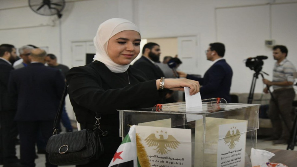 جانب من انتخابات مجلس الشعب السوري. (سانا)