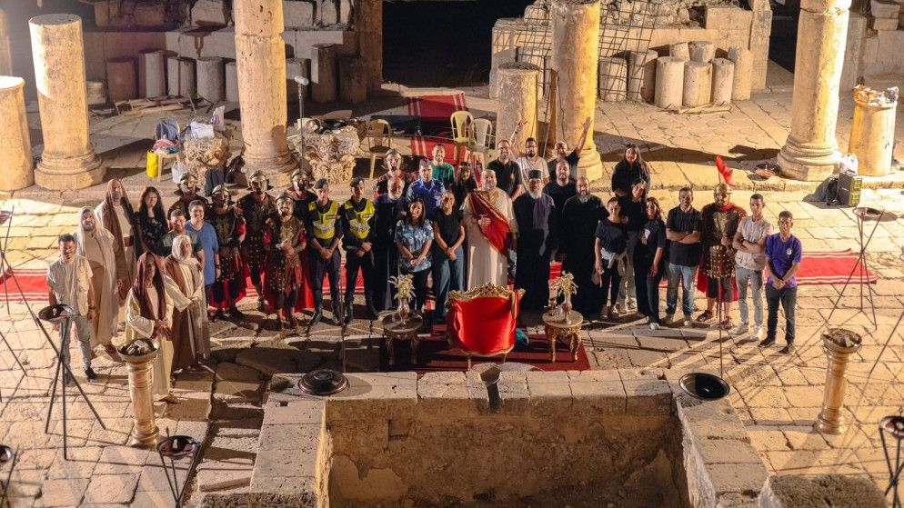 تصوير فيلم "جوهرة الصحراء دير سانت كاترينا" في وادي رم وجرش