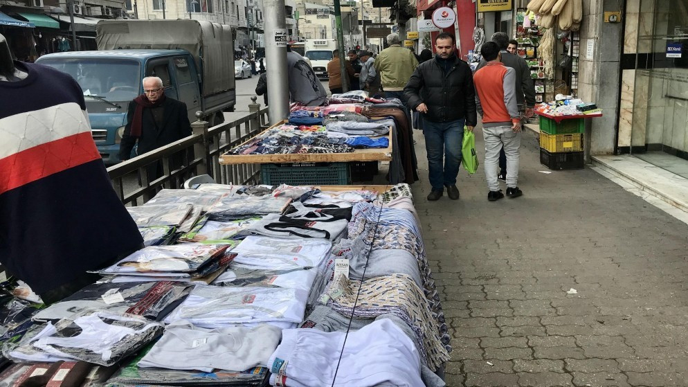 صورة توضيحية لبسطات في منطقة وسط البلد في عمّان. (المملكة)