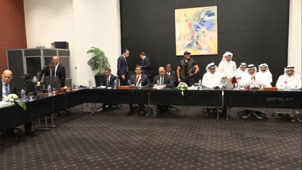 جانب من المفاوضات في شرم الشيخ