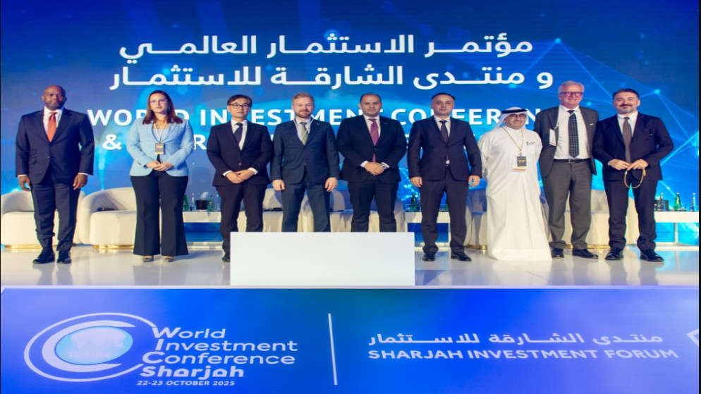 الأمين العام لوزارة الاستثمار زاهر القطارنة مشاركا في فعاليات منتدى الشارقة للاستثمار 2025. (وزارة الاستثمار)