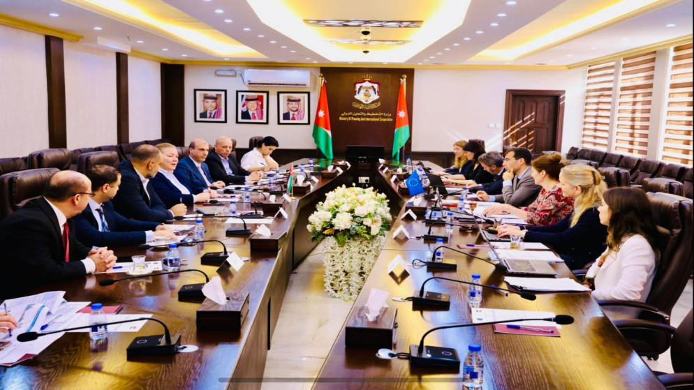 الأردن والاتحاد الأوروبي يعقدان اجتماعا للحوار الاقتصادي. (وزارة التخطيط)