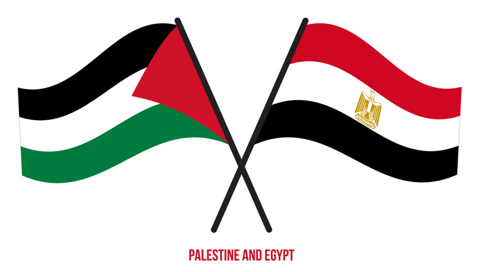 علما فلسطين ومصر. (istockphoto)