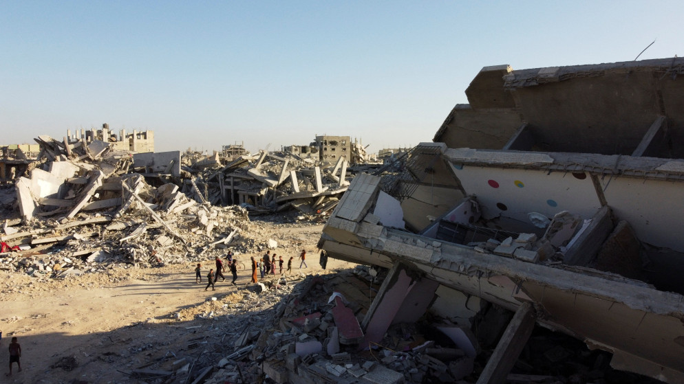 جانب من الدمار جراء القصف الإسرائيلي على قطاع غزة. (رويترز)