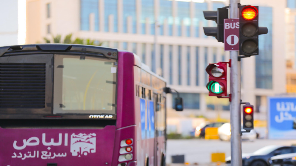 الباص سريع التردد (BRT) داخل العاصمة عمّان. (أمانة عمّان الكبرى)