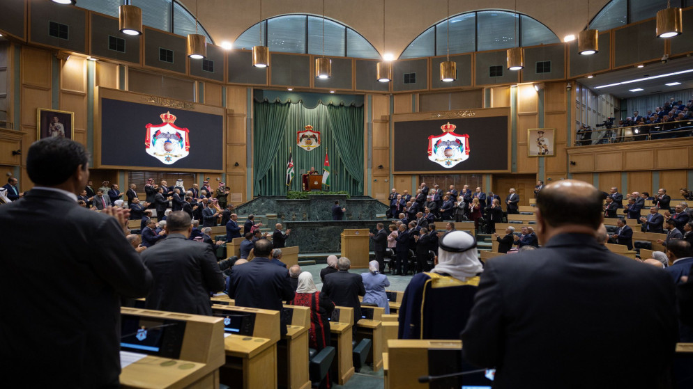 مجلس الأمة خلال افتتاح جلالة الملك عبدالله الثاني الدورة العادية الثانية لمجلس الأمة العشرين. 26 تشرين أول 2025. (مجلس النواب)