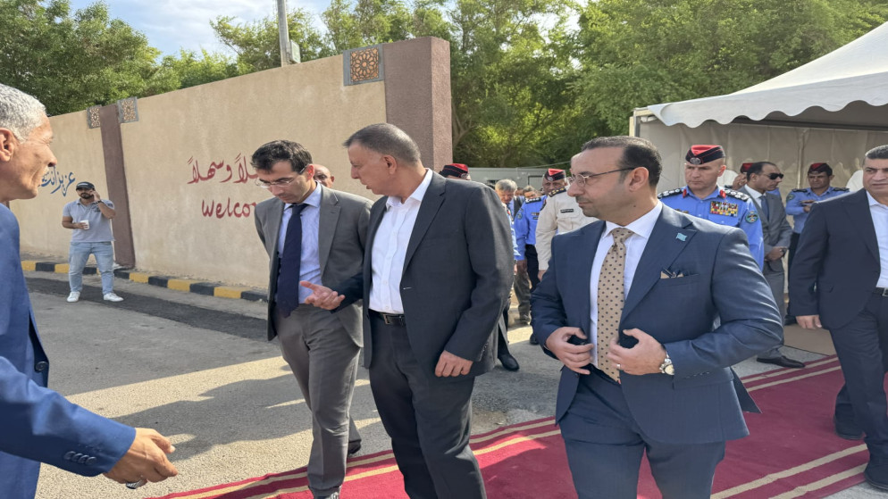 افتتاح غرفة عمليات الإدارة الحدودية المتكاملة في معبر وادي عربة. (وزارة الداخلية)